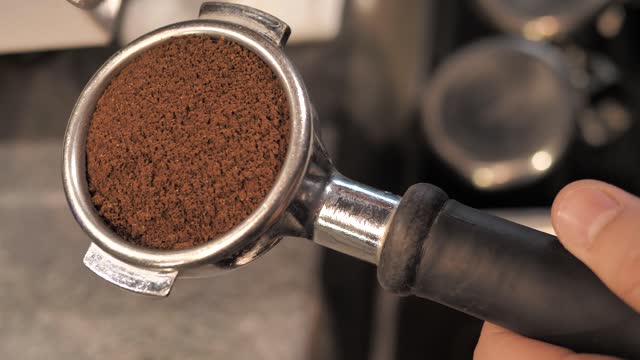 Coffee maker making coffee