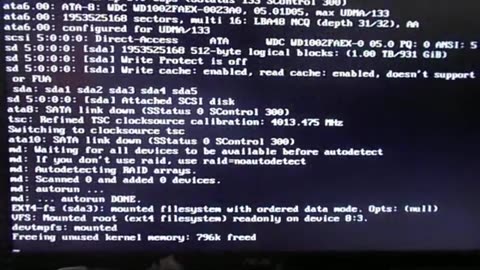 Linux Kernel Boot Process Failure