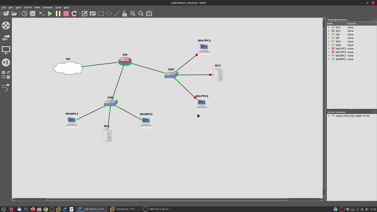 Configurar Debian como Gateway y Zentyal como Controlador de Dominio - PARTE 2