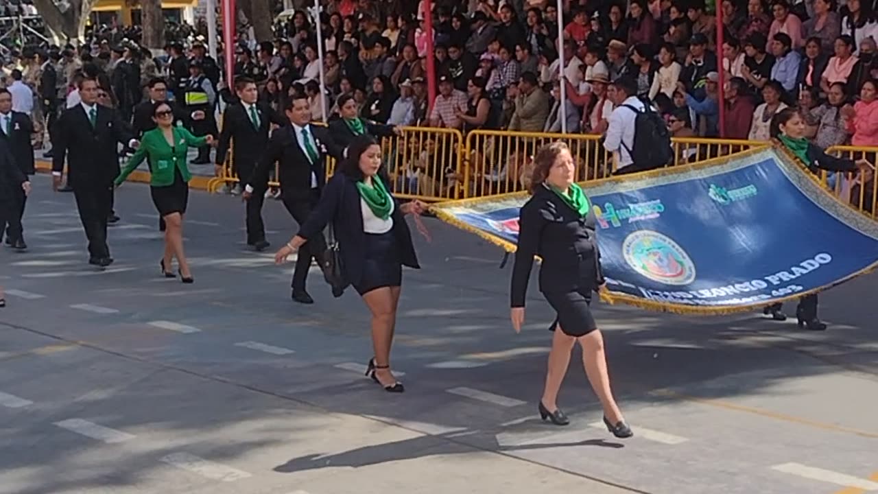 High Heel Mishap During Parade