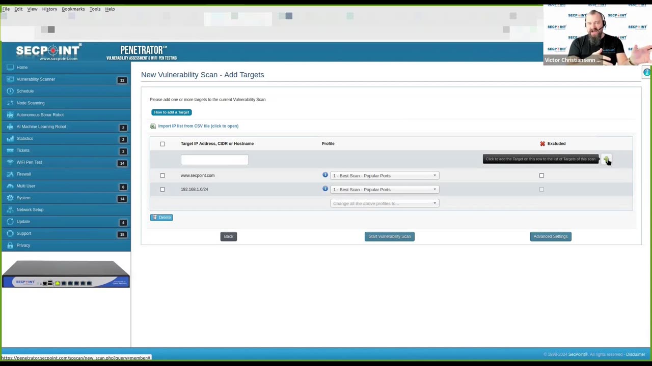 SecPoint Penetrator Vulnerability Scanner Perimeter Local Scanning