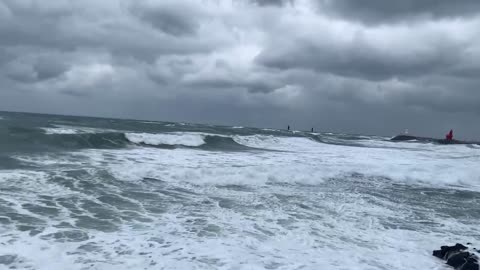 Cloudy Jeju Sea