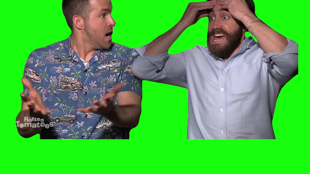 “It Totally Is!” Ryan Reynolds & Jake Gyllenhaal | Green Screen