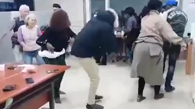 See how white people dance to african music(funny moment)