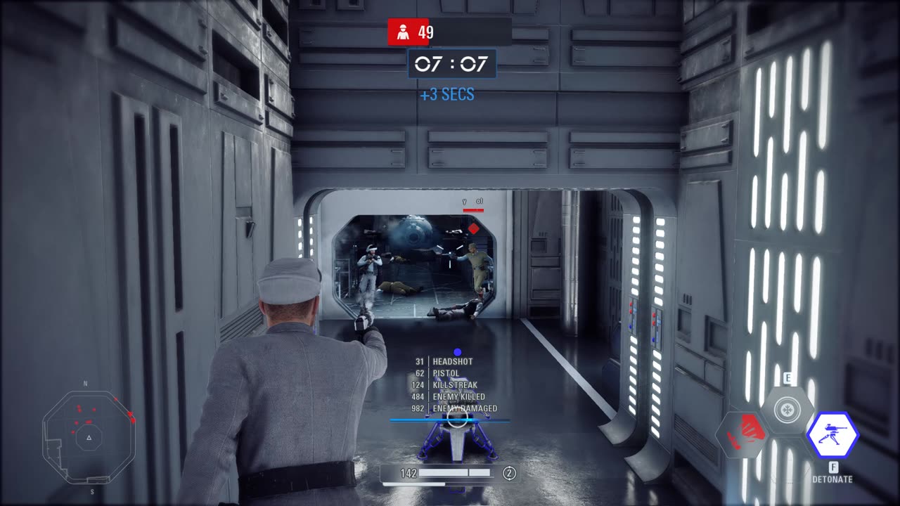 Star Wars Battlefront II (2017): Arcade Onslaught Galactic Empire Officer Gameplay