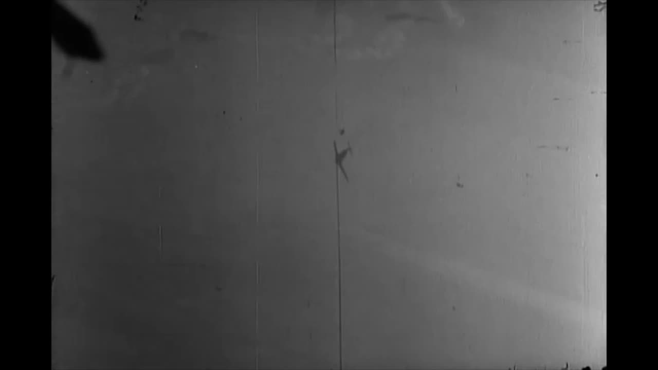 Planes Head On - Dogfight - Pilot Bailout #ww2 #airfighters #history #bailout #parachute