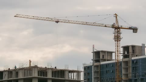 Time lapse of a construction site