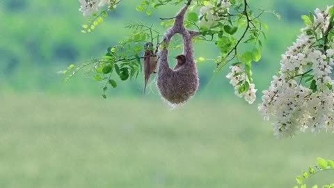 little bird in its highest nest