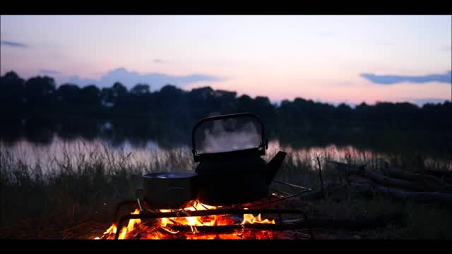 Night fishing and rest