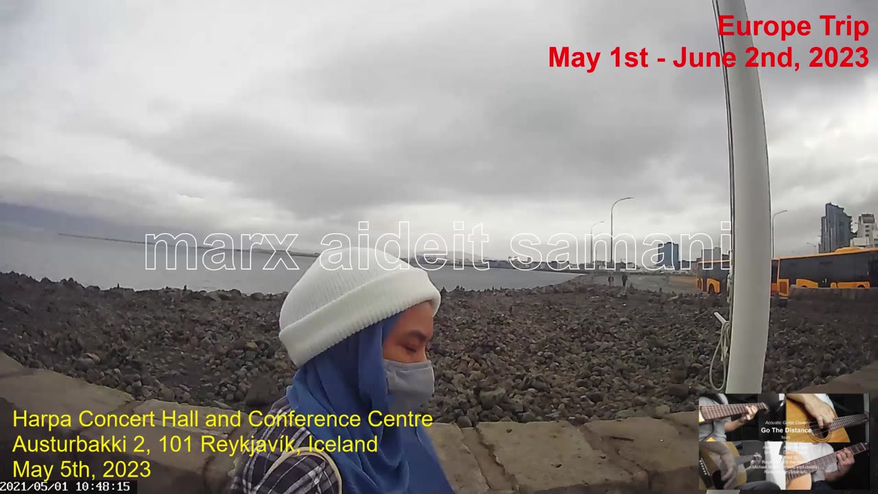 May 5th, 2023 Stroll from Ingólfur Arnarson Statue to Harpa Concert Hall, Iceland