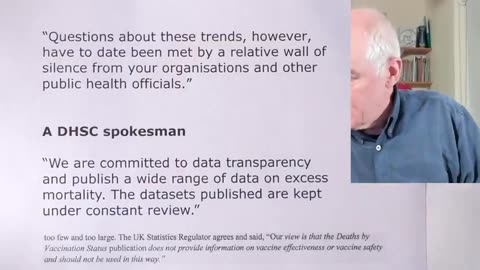 Excess Deaths, MPs Request Data