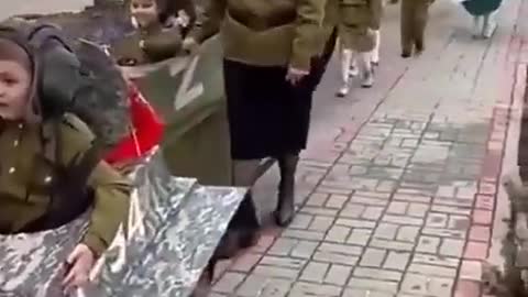 Russian Kids Getting Ready for Victory Day 2022