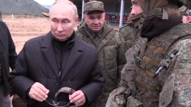 Putin's visit to the training ground where the mobilized are being trained