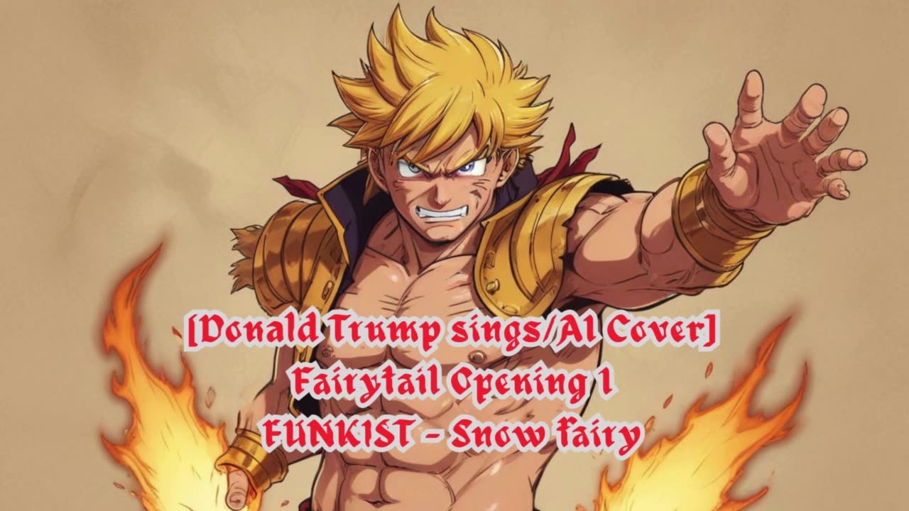 [Donald Trump sings/AI Cover] Fairy tail Opening 1 Funkist - Snow Fairy