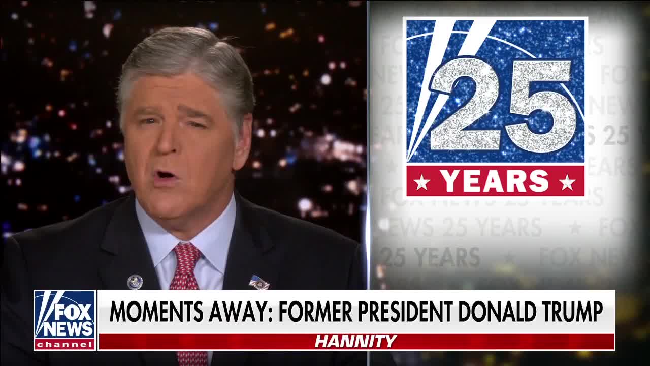 Sean Hannity reflects on the start of his TV career at Fox News 25 years ago