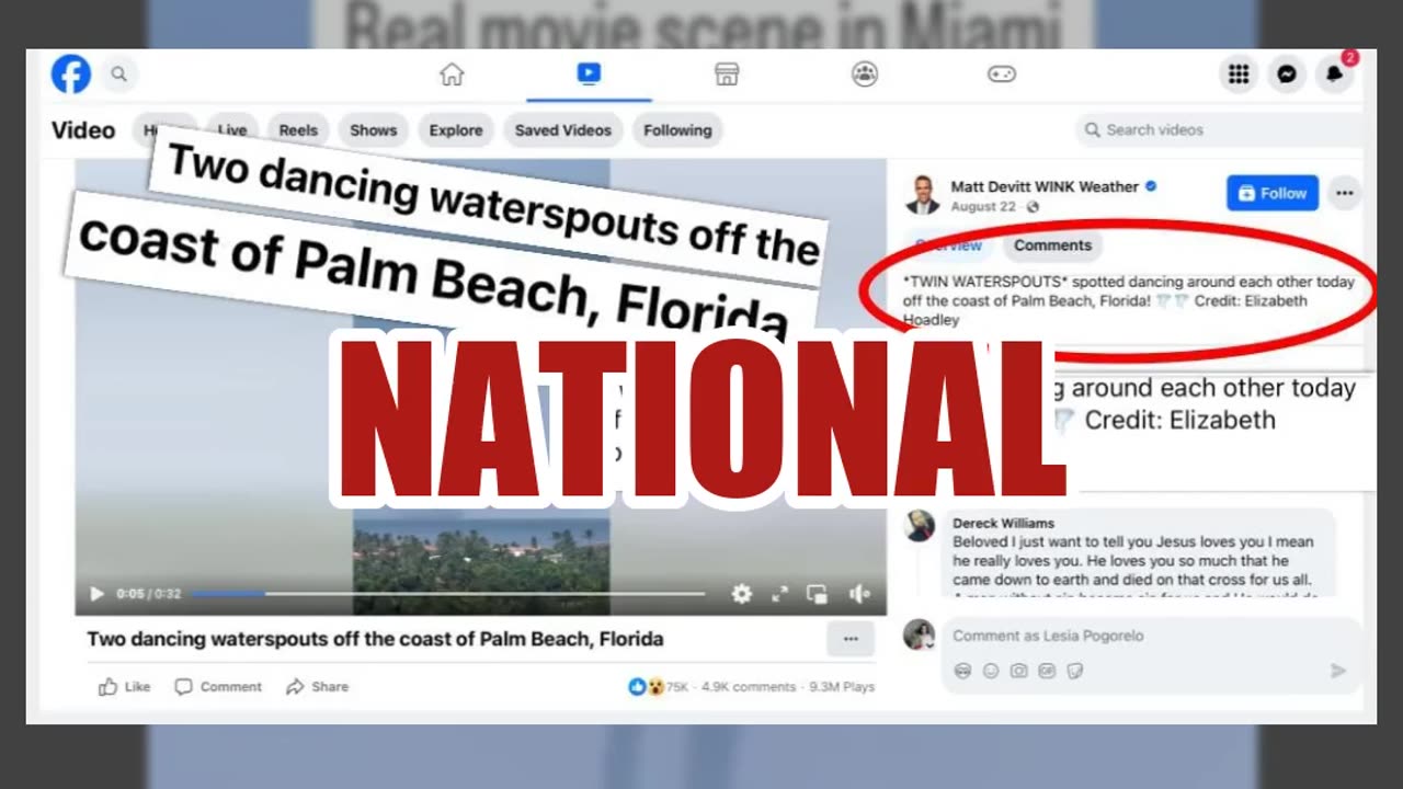 Fact Check: Video Does NOT Show 'Twin Tornadoes' Hitting Miami During Hurricane Milton