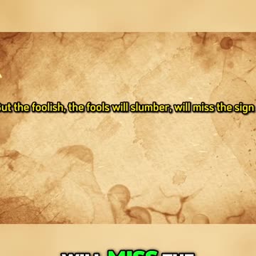 The Signs of the Times: Pray for Wisdom and Stay Vigilant