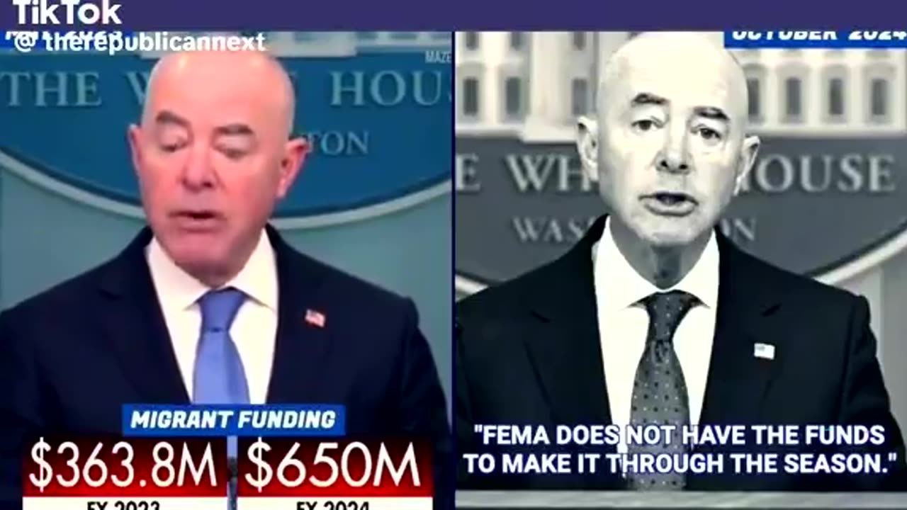 The Democrats are claiming FEMA has two different budgets - one for migrant...