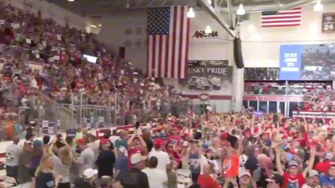 TRUMP DRAWS HUGE CROWD IN ST CLOUD MINNESOTA - 7-27-24