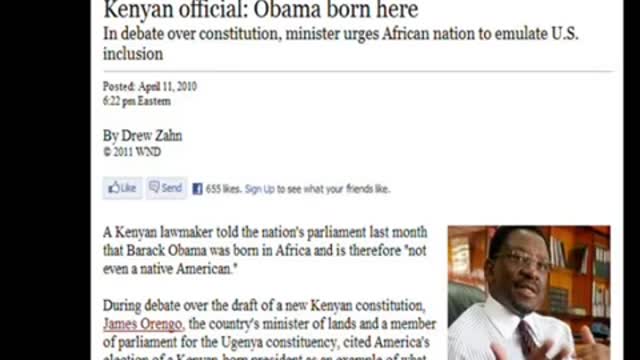 Obama Born in Kenya - Darrell Dumas