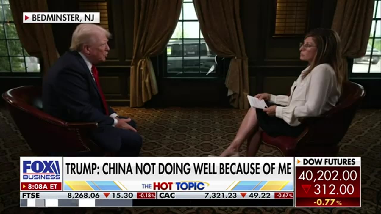 Trump: China doesn't want me to win because I was kicking their a-