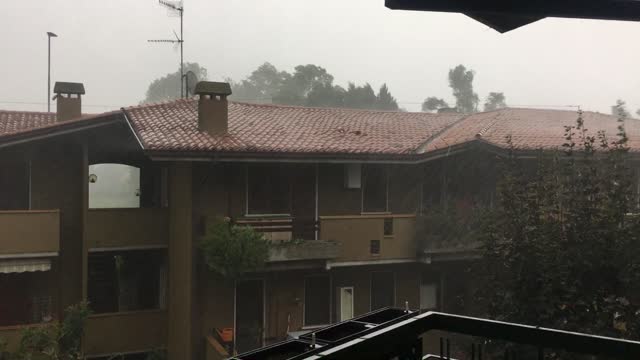 Brescia (Italy) July 2019 stormy