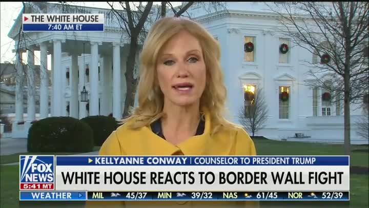 Fox & Friends Hosts Grill Kellyanne Conway on Wall Funding