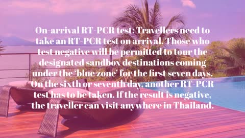 Going to Thailand in Jan 2022 ? know travel details -