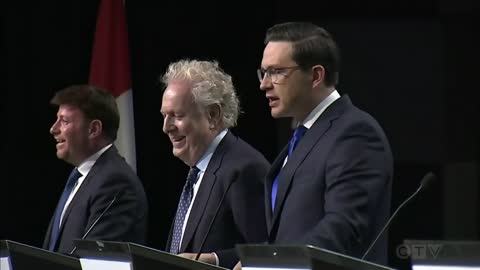 Poilievre slams Charest over trucker convoy comments at first debate