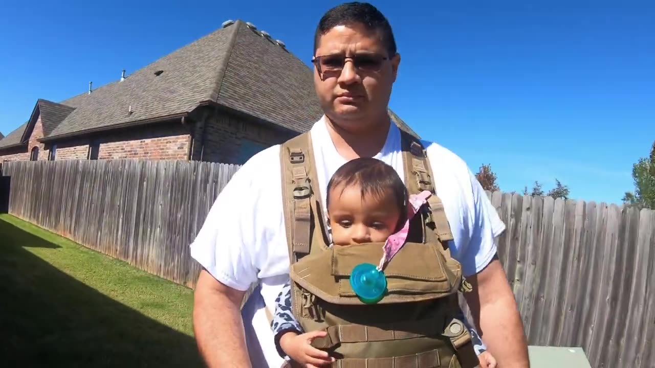 Testing out the Tactical Baby Gear Tactical Baby Carrier 2.0 - Now with Desi Baby Insert!