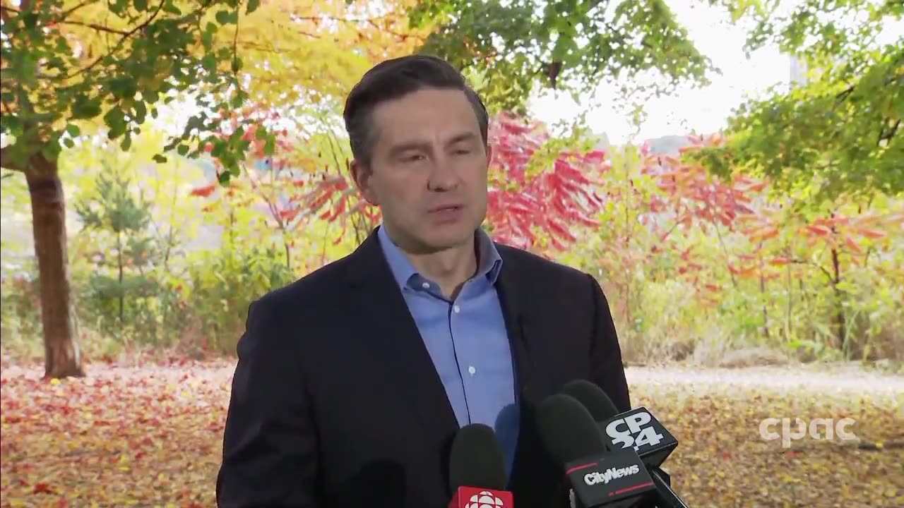 Conservative Leader Pierre Poilievre tells reporters as he lays out his party's own proposals