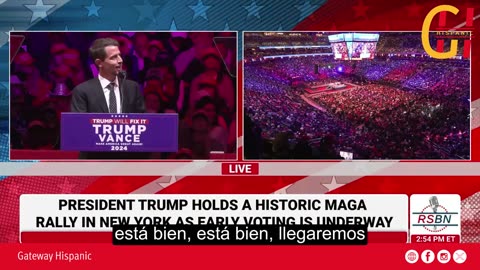 Tony Hinchcliffe Delivers Remarks at Madison Square Garden