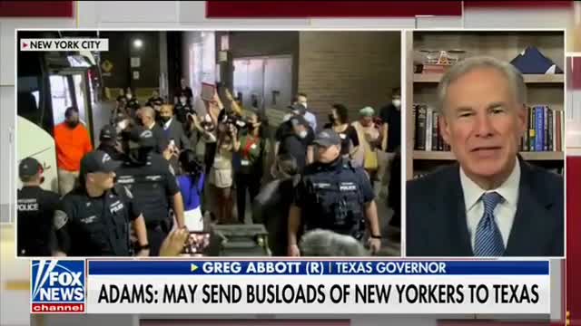 Governor Abbott on Mayor Adam's Threats to Bus New Yorkers to Texas