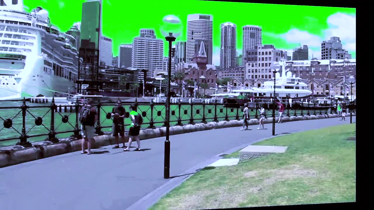 Green Screen Ocean Liner Dock in Sydney Harbour