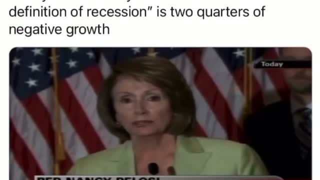 Pelosi Definition of Recession in 2008
