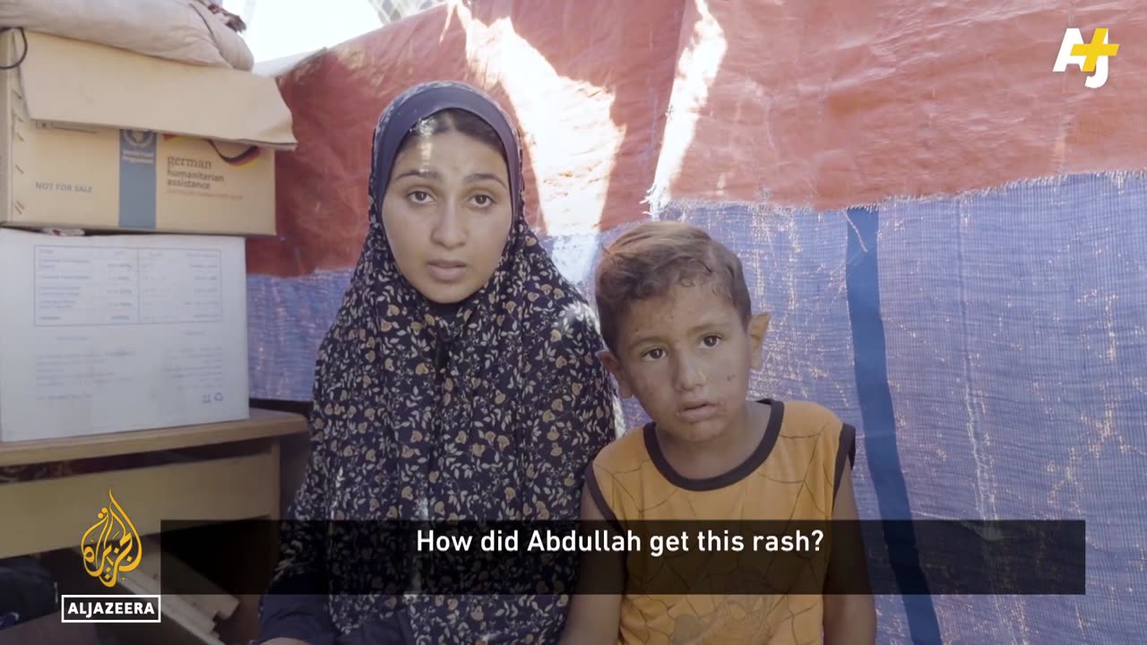 Palestinians Endure Extreme Heat: Tens of Thousands in Makeshift Tents