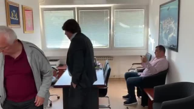 Krsto Radović u svom kabinetu