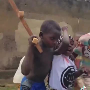 Children in Uganda recreate the Heroic Trump response to a Failed Assassination attempt