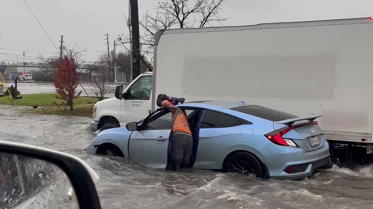 Flooded Streets Of Dallas