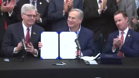 NEW-Texas Gov. Greg Abbott officially signs constitutional carry of guns into law.