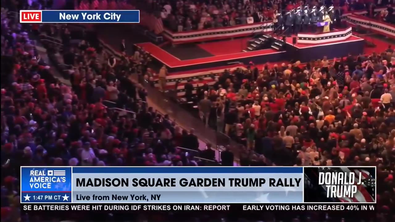 Trump's National Anthem Rendition Brings Down Madison Square Garden