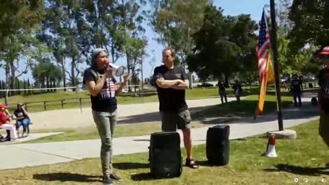 Patriots getting together to celebrate VE Day of 76 years ago, and many other clips