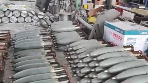 The brave ones took possession of the enemy's warehouse with a batch of 125 mm