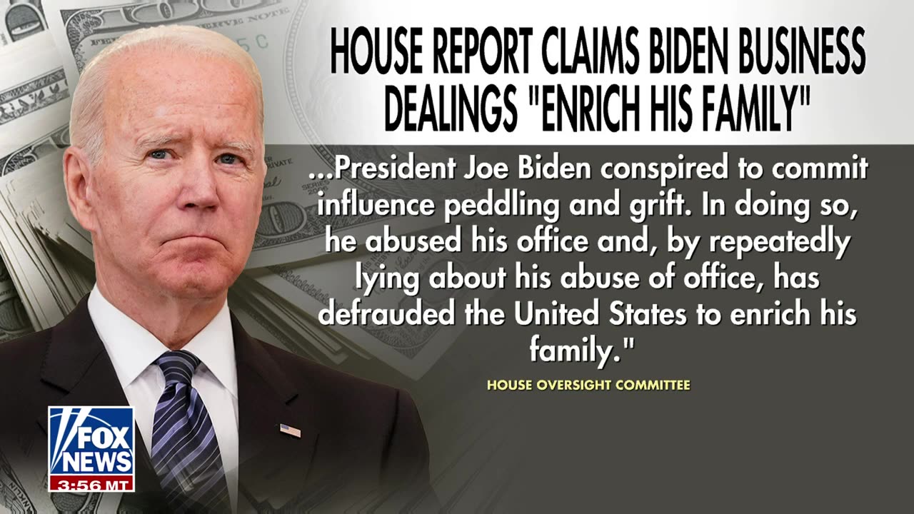 Biden committed impeachable offenses, 'defrauded' US to 'enrich his family' Report