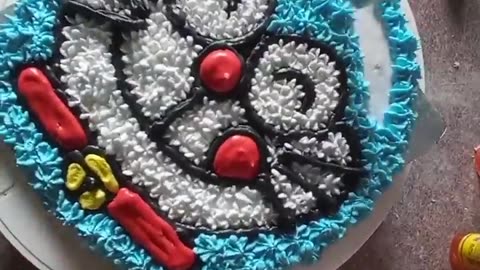 Unique Doraemon cake design...