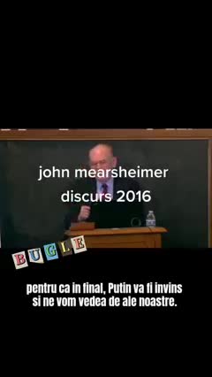 Conferința profesorului Mearsheimer din septembrie 2015 despre criza din Ucraina