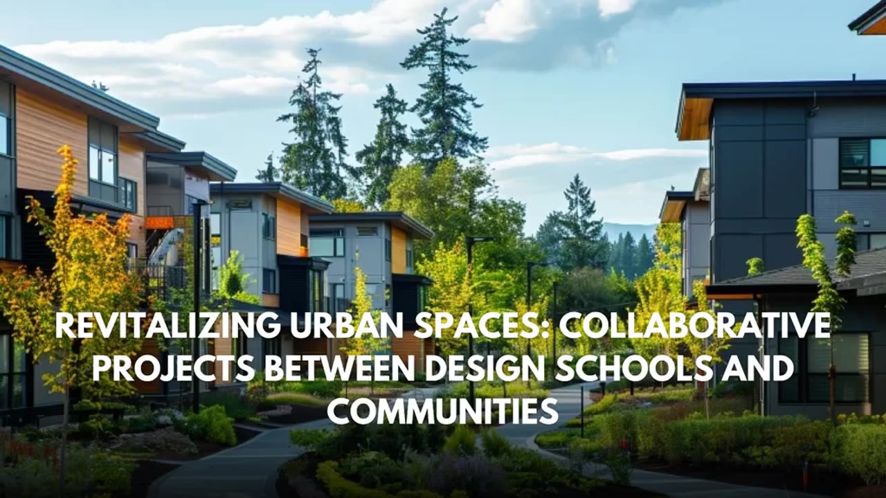 Revitalizing Urban Spaces: Collaborative Projects Between Design Schools and Communities