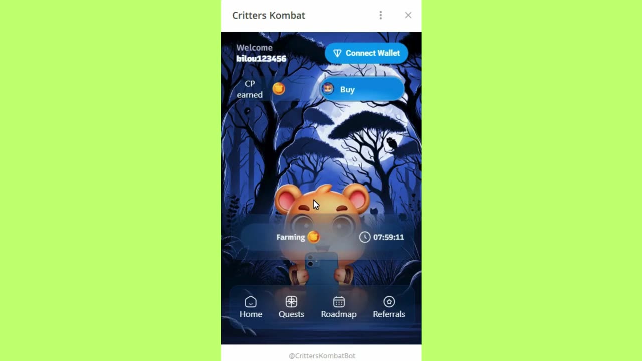 BIG MINING MINI APP TELEGRAM CRITTERS KOMBAT