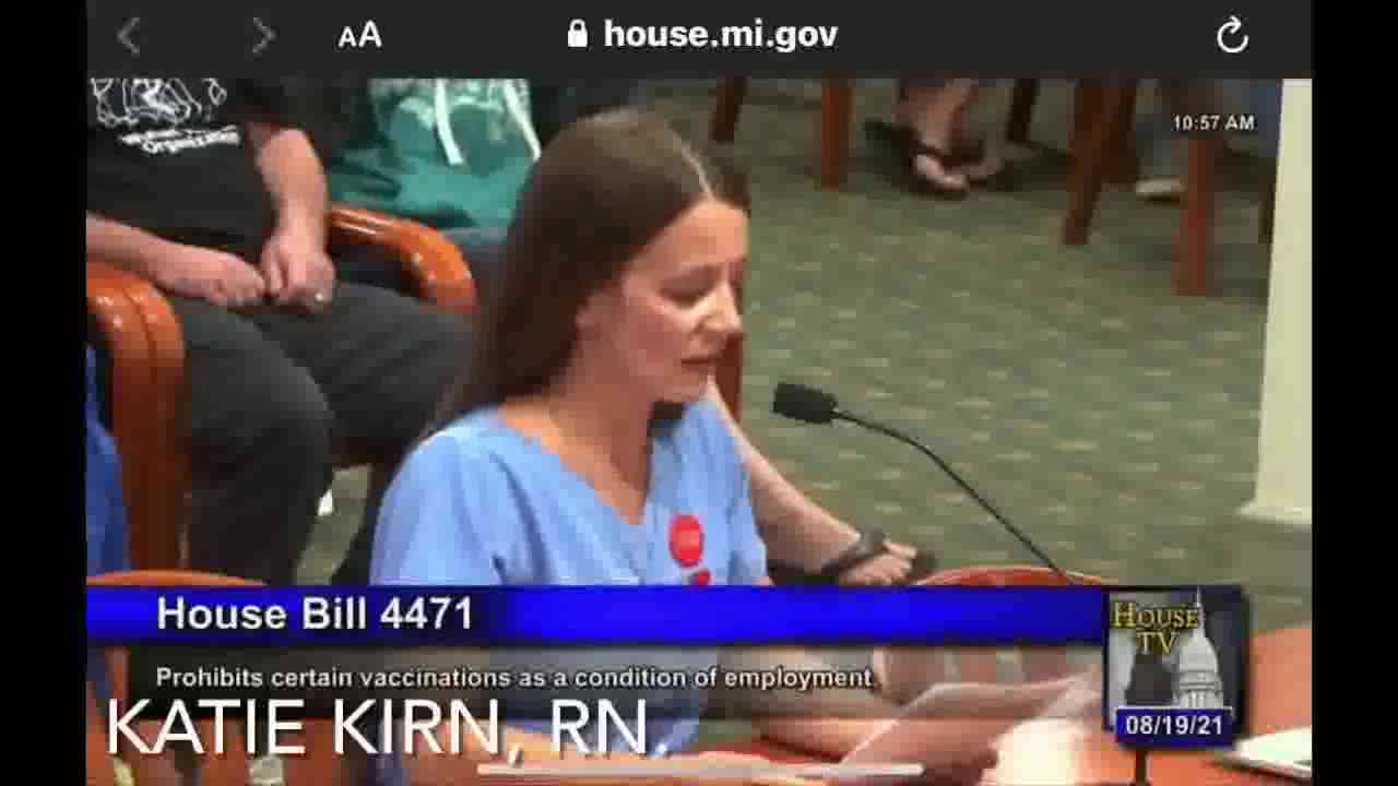 KATIE KIRN, RN TESTIMONY ON MICHIGAN HB 4471 81921 THE SCARLET LETTER RETURNS