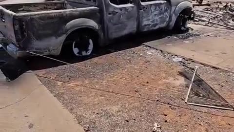 Bodenaufnahmen von Maui nach der Katastrophe